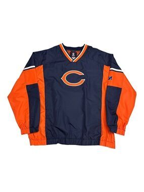 CHICAGO BEARS Jacket NFL Football Bomber Windbreaker Light Coat Mens 2XL